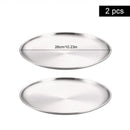 Axyaa Stainless Steel Round bone Spitting Dish Fruit Meat Tableware