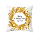 Axyaa Christmas Ball Cushion Cover Platinum Decoration