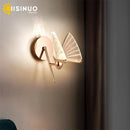 Luxury Gold Butterfly LED Wall Sconce by Axyaa - Bedroom & Living Room Lighting