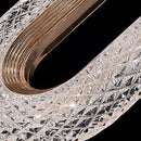 Axyaa Gold LED Chandeliers: Modern Staircase Pendant Lamps