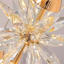 Axyaa Crystal LED Pendant Chandelier for Home Dining Living Room Decor