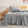 Axyaa Cotton Washed Padded Bed Cover for Comfortable Sleep