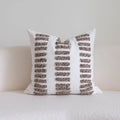 Axyaa Brown Geometric Cushion Cover for Home Decor - 45x45cm, 30x50cm