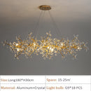 Axyaa Luxe Branch Crystal Glass Chandeliers for Living & Dining Rooms