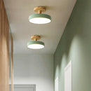 Axya Nordic Wood Ceiling Light - Modern Macaroon Design
