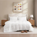 Axyaa Lightweight Cooling Comforter Blanket, Hypoallergenic Fluffy Duvet Insert, Washable Full/Queen Size