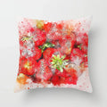 Axyaa Strawberry Plant Flower Cushion Cover for Room Decoration