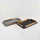 Axya Metal Decorative Tray for Home Organization and Decoration