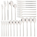 Axyaa Black & Gold Stainless Steel Cutlery Set - 20 Pieces