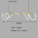Axyaa Musical Note Pendant Light Modern LED Ceiling Chandelier for Home Decor