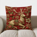 Santa Claus Gifts Christmas Pillow Cover for Sofa Bedroom Car by Axyaa