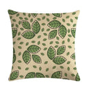 Axyaa Floral Bird Linen Pillowcase 45*45cm for Home Decor and Comfort