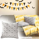 Axyaa White Ghost Plush Pillow Covers for Home Decor