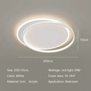 Axyaa Modern Round LED Ceiling Lamp for Bedroom, Dimmable Living Room Lighting