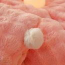 Axyaa Winter Rabbit Velvet Bubble Hairball 4-Piece Set