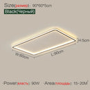 Axyaa Ultra Thin LED Ceiling Light: Modern Rectangular Living Room Lighting Fixtures