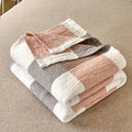 Axyaa Boho Checkered Cotton Quilt - Lightweight & Machine Washable