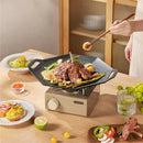 Axyaa Multifunction Outdoor Grill Pan, Non-Stick Camping Cookware & Saucepan