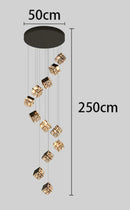 Axyaa Crystal Chandeliers: Modern LED Ceiling Lighting for Living Room