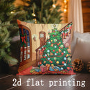 Christmas Print Pillow Covers by Axyaa - Perfect for Sofa, Bedroom, Car