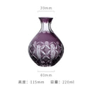 Axyaa Edo Kiriko Sake Set: Carved Glass Cup and Decanter, Luxury Sakeware