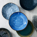 Axyaa Glazed Stone Pattern Deep Plate - High-Value Dining Tableware