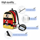 Axyaa Mickey Mouse Backpack for Kids | Kindergarten School Book Bag, Boy Girl Daypack