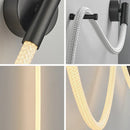 Axyaa Silicone Music Note Wall Lamp: Modern Minimalist Nordic Lighting for Bedroom
