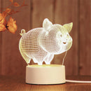 Axyaa 3D Acrylic LED Night Light | Romantic Bedroom Decoration Kids Lamp