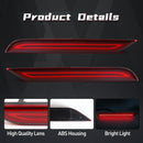 Axyaa LED Rear Bumper Reflector Lights with Running Brake and Dynamic Turn Signals