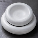Axyaa Ceramic Concave Soup, Dessert, Sushi Plate - Retro Creative Design
