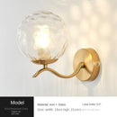 Axyaa Glass Wall Lamp: Modern Nordic Design for Living, Bedroom, Kitchen
