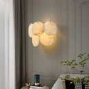 Axyaa All Copper Marble Wall Lamp for Living Room, Bedroom, Stairwell - Alabaster Lighting