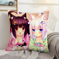 Axyaa Kawaii Cushion Cover 45 × 45: Decorative Pillowcase for Home, Car, Bed - 50x50 Size