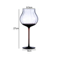 Axyaa High Feet Wine Goblet Set - Elegant Glass Drinkware for Bars & Restaurants