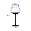 Axyaa High Feet Wine Goblet Set - Elegant Glass Drinkware for Bars & Restaurants