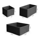 Axyaa Wardrobe Drawer Organizers for Clothes, Underwear, Socks, and Bras