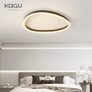 Axyaa Brushed LED Chandelier, Ceiling-Mounted Black&White Lighting for Living Room