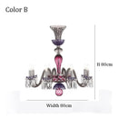 Axyaa Gold Crystal Chandelier Lighting for Living Room Dining Hall Kitchen Island