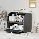Axyaa Double-Layer Porch Storage Box: Organize Cosmetics, Snacks, Medicines, Daily Necessities