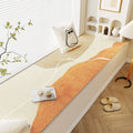 Axyaa Cartoon Printed Cashmere Carpet: Long Strip Shape Short Plush Floor Mats