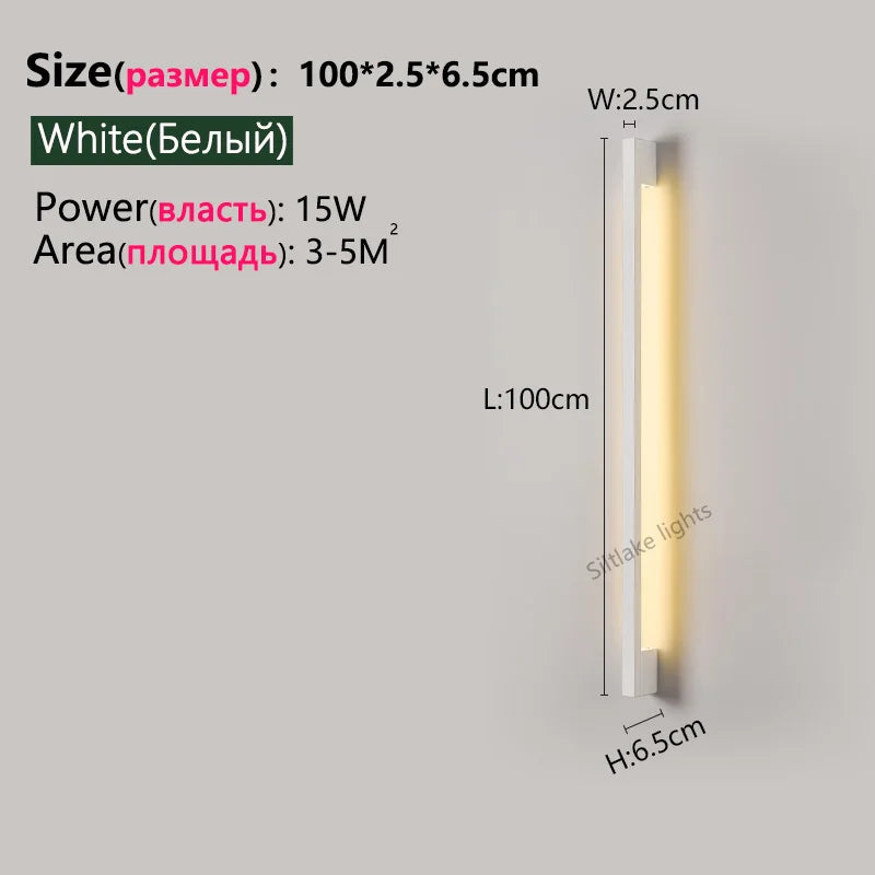 Axyaa Nordic Modern LED Wall Lamp for Indoor Living Room and Bedroom