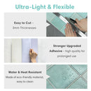 Axyaa 3D Matt Tile Stickers, Self-adhesive Backsplash for Kitchen Bathroom, Waterproof Wall Decor