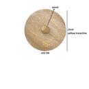 Axyaa LED Wall Sconces Vintage Industrial Pull Chain Switch Yellow Travertine-Look