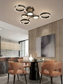 Luxury Gold Plated Chandelier with Remote Control Crystals - Axyaa Bedroom Living Room Lighting