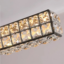 Axyaa Crystal Chandelier: Modern Stair Pendant Lamp for Living Room Interior Lighting