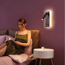 Axyaa Bedroom Wall Lamp with 2 Switch Reading Light, Magnetic Charging, 5200mAh