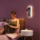 Axyaa Bedroom Wall Lamp with 2 Switch Reading Light, Magnetic Charging - 5200mAh