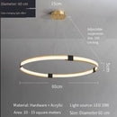 Axyaa Circular Main Light Chandelier - High-end Designer Lighting for Dining Room & Bedroom