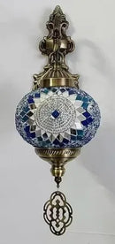 Axyaa Handcrafted Stained Glass Wall Lamp Art Deco Decor Globe Fixture